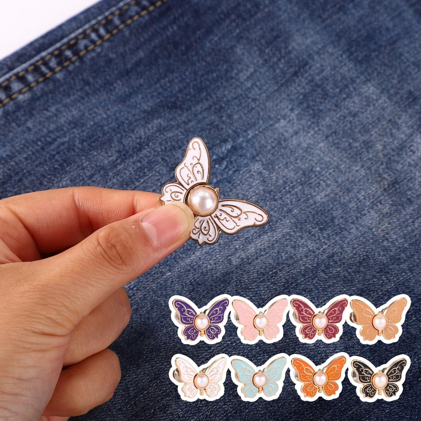๐ฅ8PCS Butterfly Waist Tighteners ๐ฆ Perfect Fit in Seconds โ No Sewing Needed